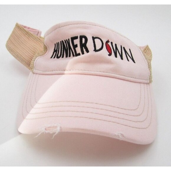 Hunker Down Hurricane Embroidered Adjustable Sun Visor Hat (A) - Picture 1 of 6